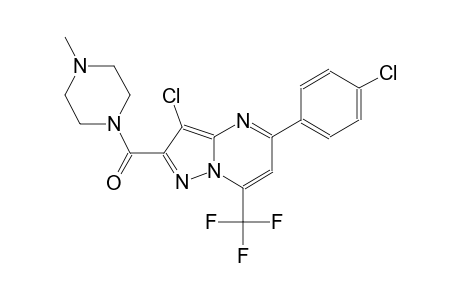 pyrazolo[1,5-a]pyrimidine, 3-chloro-5-(4-chlorophenyl)-2-[(4-methyl-1-piperazinyl)carbonyl]-7-(trifluoromethyl)-