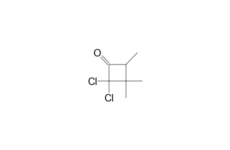 2,2-bis(chloranyl)-3,3,4-trimethyl-cyclobutan-1-one