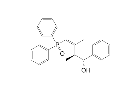Benzenemethanol, .alpha.-[3-(diphenylphosphinyl)-1,2-dimethyl-2-butenyl]-, (R*,S*)-