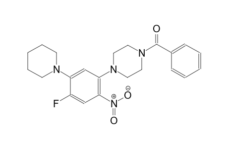 1-benzoyl-4-[4-fluoro-2-nitro-5-(1-piperidinyl)phenyl]piperazine