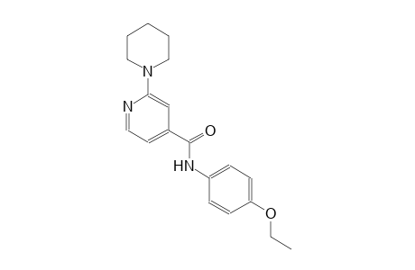 4-pyridinecarboxamide, N-(4-ethoxyphenyl)-2-(1-piperidinyl)-