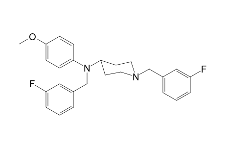 1-(3-Fluorobenzyl)-N-(3-fluorobenzyl)-N-(4-methoxyphenyl)piperidin-4-amine