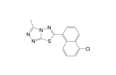 [1,2,4]triazolo[3,4-b][1,3,4]thiadiazole, 6-(5-chloro-1-naphthalenyl)-3-methyl-
