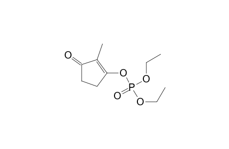 2-Cyclopenten-1-one, 3-hydroxy-2-methyl-, diethyl phosphate