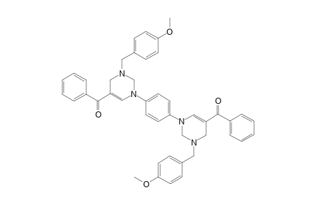 1,4-Bis(5-benzoyl-3-(p-anisyl)-1,2,3,4-tetrahydropyrimidin-1-yl)-benzene