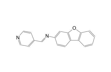 N-[(E)-4-pyridinylmethylidene]dibenzo[b,d]furan-3-amine