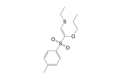 (E)-2-Ethylthio-1-propoxy-1-(p-toluenesulfonyl)ethene