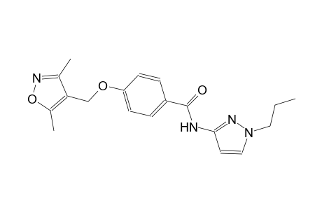 benzamide, 4-[(3,5-dimethyl-4-isoxazolyl)methoxy]-N-(1-propyl-1H-pyrazol-3-yl)-
