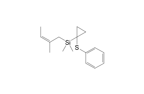 (Z)-1-[Dimethyl(1-phenylthiocyclopropyl)silyl]-2-methylbut-2-ene