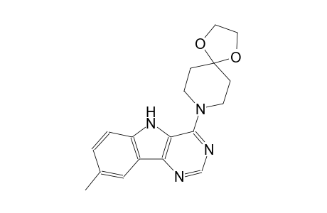 4-(1,4-dioxa-8-azaspiro[4.5]dec-8-yl)-8-methyl-5H-pyrimido[5,4-b]indole