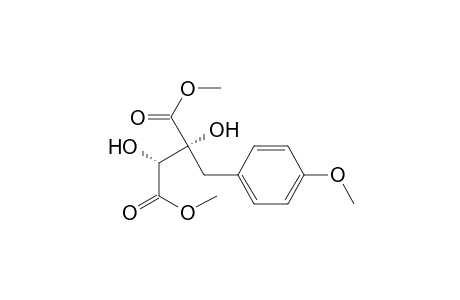 Butanedioic acid, 2,3-dihydroxy-2-[(4-methoxyphenyl)methyl]-, dimethyl ester, [R-(R*,R*)]-