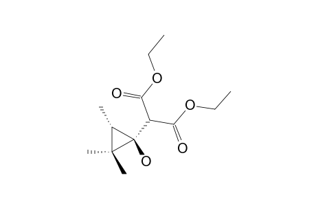 1-[Bis-(ethoxycarbonyl)-methyl]-2,2,3-trimethyl-cyclopropanol