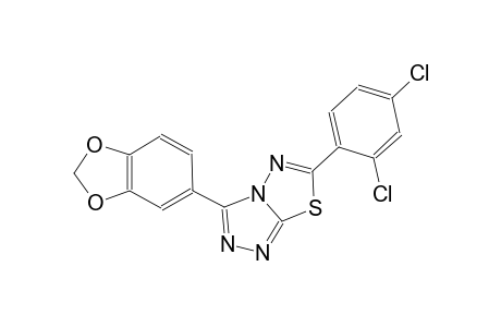 [1,2,4]triazolo[3,4-b][1,3,4]thiadiazole, 3-(1,3-benzodioxol-5-yl)-6-(2,4-dichlorophenyl)-