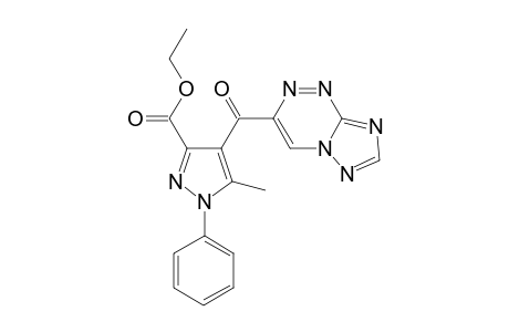 3-(1-Phenyl-3-ethoxycarbonyl-5-methyl-1H-pyrazole-4-carbonyl)[1,2,4]triazolo[5,1-c][1,2,4]triazine