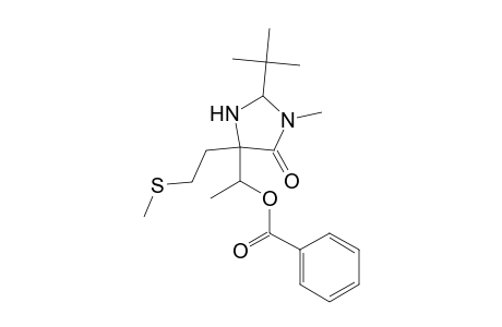 4-Imidazolidinone, 5-[1-(benzoyloxy)ethyl]-2-(1,1-dimethylethyl)-3-methyl-5-[2-(methylthio)ethyl]-