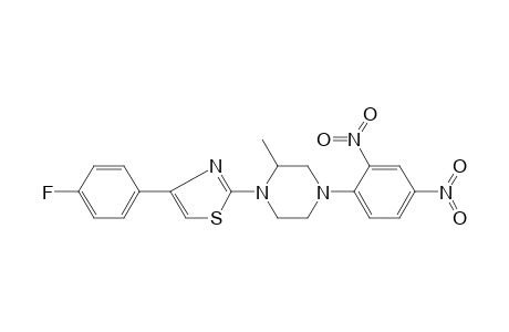2-[4-(2,4-dinitrophenyl)-2-methyl-1-piperazinyl]-4-(4-fluorophenyl)thiazole