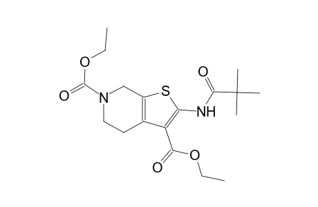 thieno[2,3-c]pyridine-3,6(5H)-dicarboxylic acid, 2-[(2,2-dimethyl-1-oxopropyl)amino]-4,7-dihydro-, diethyl ester