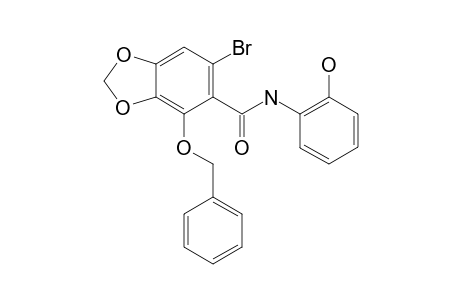 6-Bromo-2'-hydroxy-2-benzyloxy-piperonyl acid anilide