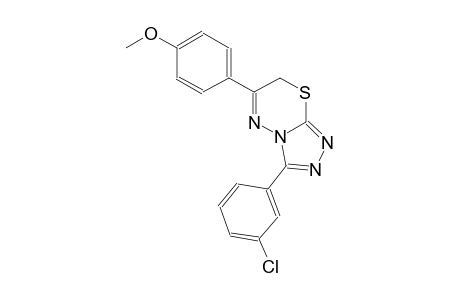 3-(3-chlorophenyl)-6-(4-methoxyphenyl)-7H-[1,2,4]triazolo[3,4-b][1,3,4]thiadiazine