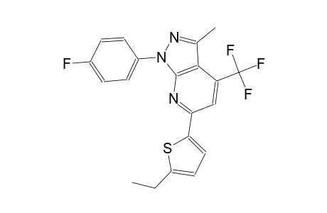 1H-pyrazolo[3,4-b]pyridine, 6-(5-ethyl-2-thienyl)-1-(4-fluorophenyl)-3-methyl-4-(trifluoromethyl)-