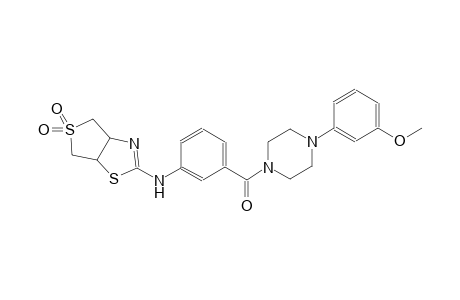 thieno[3,4-d]thiazol-2-amine, 3a,4,6,6a-tetrahydro-N-[3-[[4-(3-methoxyphenyl)-1-piperazinyl]carbonyl]phenyl]-, 5,5-dioxide