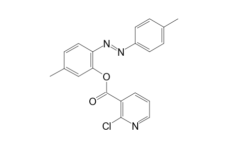 (E)-5-Methyl-2-(p-tolyldiazenyl)phenyl 2-Chloronicotinate