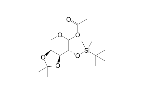 2-O-(tert-Butyldimethylsilyl)-1-O-acetyl-3,4-O-isopropylidene-L-arabinopyranose