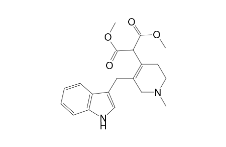 4-[Bis(methoxycarbonyl)methyl]-3-(3-indolylmethyl)-1-methyl-1,2,5,6-tetrahydropyridine