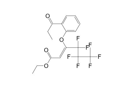 Ethyl 3-[2-(Ethylcarbonyl)phenoxy]-4,4,5,5,6,6,6-heptafluorohex-2-enoate