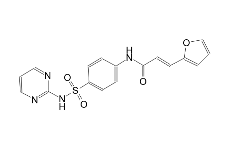 (2E)-3-(2-furyl)-N-{4-[(2-pyrimidinylamino)sulfonyl]phenyl}-2-propenamide
