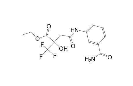 ethyl 4-[3-(aminocarbonyl)anilino]-2-hydroxy-4-oxo-2-(trifluoromethyl)butanoate