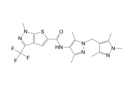 N-{3,5-dimethyl-1-[(1,3,5-trimethyl-1H-pyrazol-4-yl)methyl]-1H-pyrazol-4-yl}-1-methyl-3-(trifluoromethyl)-1H-thieno[2,3-c]pyrazole-5-carboxamide