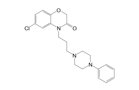 6-chloranyl-4-[3-(4-phenylpiperazin-1-yl)propyl]-1,4-benzoxazin-3-one