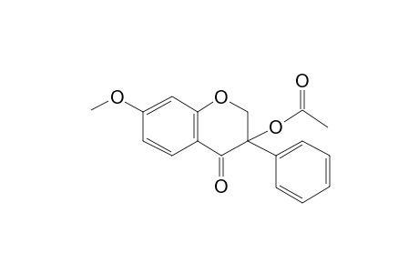 3-Acetoxy-7-methoxy-3-phenyl-4-chromanone