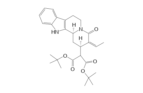 2-[(2R,12bS)-3-Eth-(Z)-ylidene-4-oxo-1,2,3,4,6,7,12,12b-octahydro-indolo[2,3-a]quinolizin-2-yl]-malonic acid di-tert-butyl ester