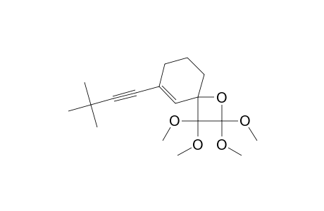 1-Oxaspiro[3.5]non-5-ene, 6-(3,3-dimethyl-1-butynyl)-2,2,3,3-tetramethoxy-