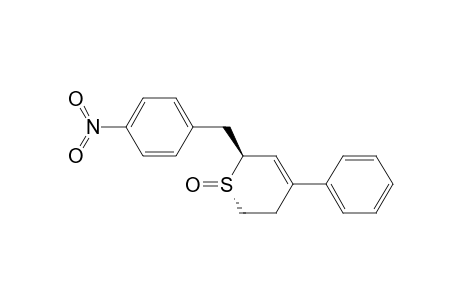 2H-Thiopyran, 5,6-dihydro-2-[(4-nitrophenyl)methyl]-4-phenyl-, 1-oxide, trans-