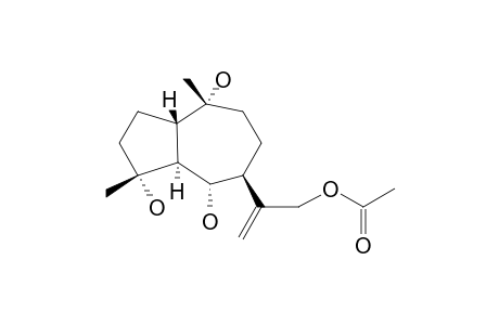 4-ALPHA,6-ALPHA,10-ALPHA-TRIHYDROXY-13-ACETOXYGUAIA-11-ENE