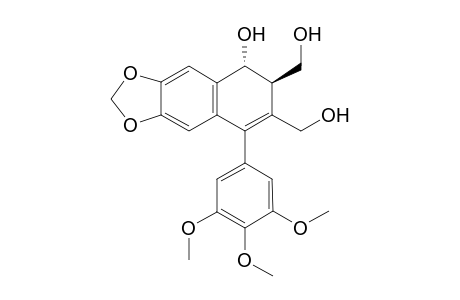 (5R,6R)-6,7-Bis-hydroxymethyl-8-(3,4,5-trimethoxy-phenyl)-5,6-dihydro-naphtho[2,3-d][1,3]dioxol-5-ol