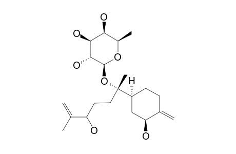 2,7,10-TRIHYDROXYBISABOLA-1-(15),11-DIENE_7-BETA-D-FUCOPYRANOSIDE