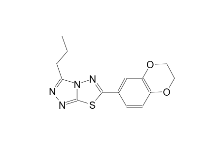 6-(2,3-dihydro-1,4-benzodioxin-6-yl)-3-propyl[1,2,4]triazolo[3,4-b][1,3,4]thiadiazole