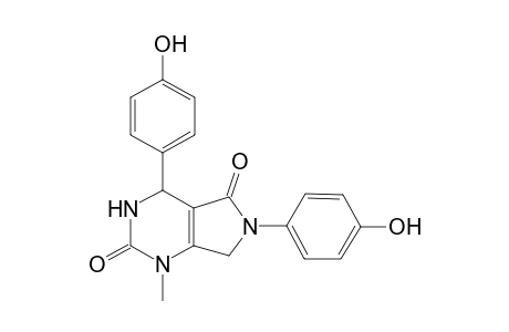 1H-Pyrrolo[3,4-d]pyrimidine-2,5-dione, 4,6-bis(4-hydroxyphenyl)-1-methyl-3,4,6,7-tetrahydro-