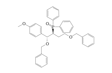 (1R*,2S*)-2-Diphenylphosphinoyl-1-(4-methoxyphenyl)butane-1,4-diyl bis(benzyl ether)