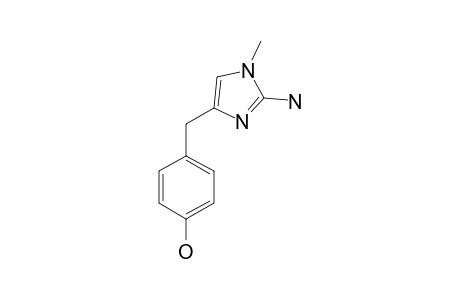DORIMIDAZOLE-A;2-AMINO-1-METHYL-4-(PARA-HYDROXYBENZYL)-IMIDAZOLE