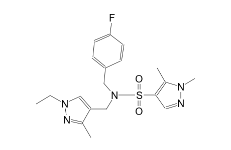 1H-pyrazole-4-sulfonamide, N-[(1-ethyl-3-methyl-1H-pyrazol-4-yl)methyl]-N-[(4-fluorophenyl)methyl]-1,5-dimethyl-