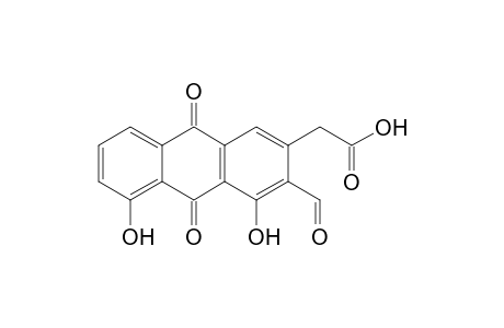 3-Formyl-4,5-dihydroxy-9,10-dioxo-2-anthrylacetic acid