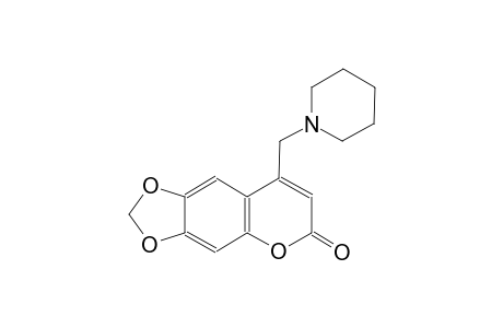 6H-[1,3]dioxolo[4,5-g][1]benzopyran-6-one, 8-(1-piperidinylmethyl)-