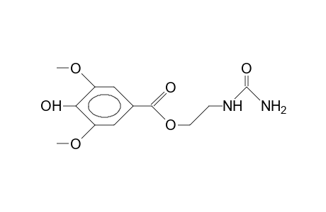 3,5-Dimethoxy-4-hydroxy-benzoic acid, 2-ureido-ethyl ester