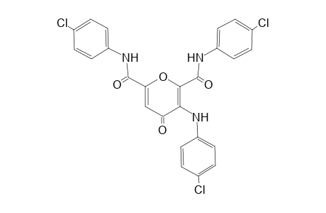 3-[(p-Chlorophenyl)amino]-2,6-bis[N-(p-chlorophenyl)carboxamido]-4H-4-pyrone