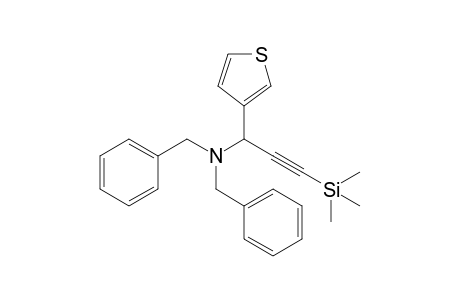N,N-Dibenzyl-1-(3-thienyl)-3-(trimethylsilyl)-2-propynyl-1-amine